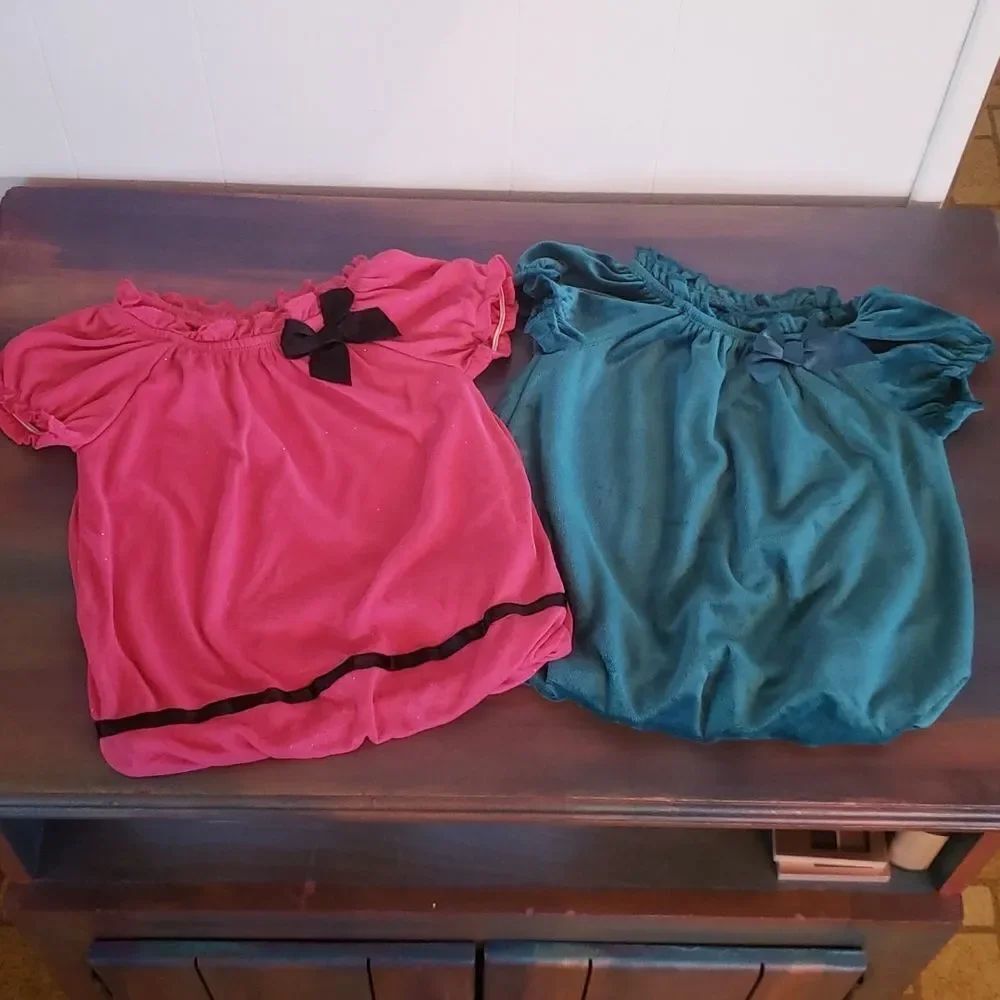 Cute Pair of Healthtex Girls Tops Sz 18 Mos